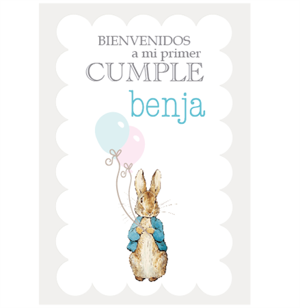 Afiche Pers. Peter Rabbit